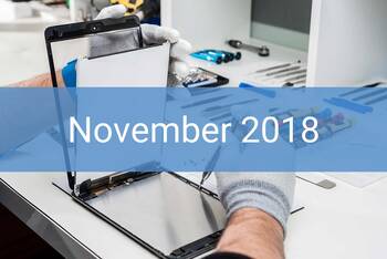Reparatur-Index für Tablets November 2018