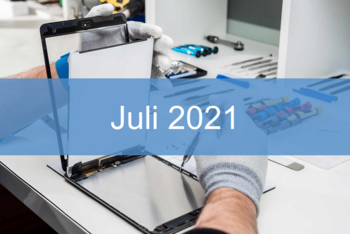 Reparatur-Index für Tablets Juli 2021