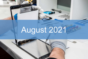 Reparatur-Index für Tablets August 2021