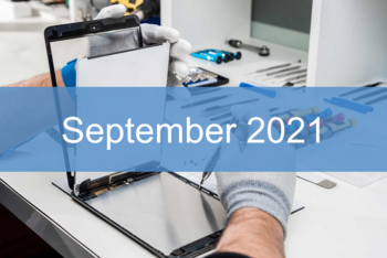 Reparatur-Index für Tablets September 2021