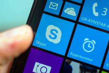 Skype Icon auf einem Windows Phone