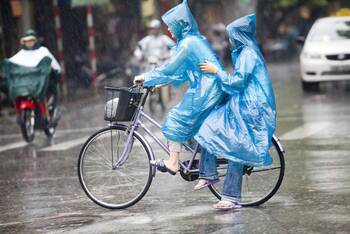 Regenschutz beim Radfahren