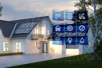 Smarthome Zuhause mit verschiedenen Geräten