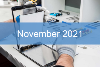 Reparatur-Index für Tablets November 2021