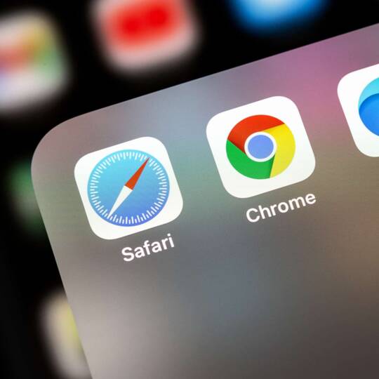 App Ordner mit Safari, Chrome und Edge Symbolen