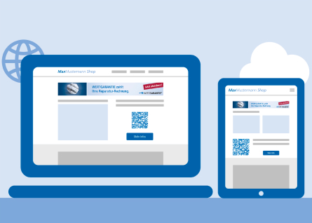 Link Connect Integration auf Laptop und Tablet