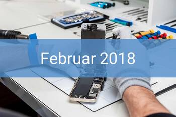 Reparatur-Index für Notebooks Februar 2018