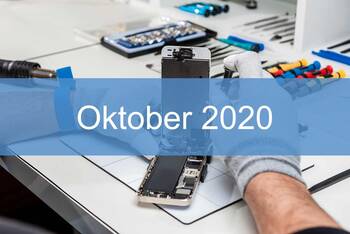 Reparatur-Index für Smartphones Oktober 2020