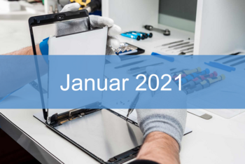 Reparatur-Index für Tablets Januar 2021