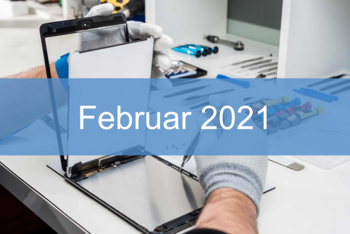 Reparatur-Index für Tablets Februar 2021