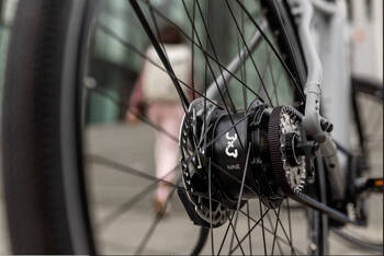 Abbildung von Schaltung am Fahrrad.