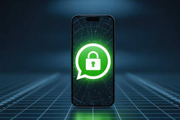 Eine Smartphone auf dem ein Icon von einem Messengerdienst zu sehen ist.