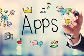Apps mit verschiedenen Symbolen