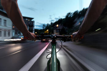 Integrierte Beleuchtung eines Fahrrads