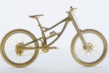 Teuerstes Fahrrad der Welt mit Gold überzogen