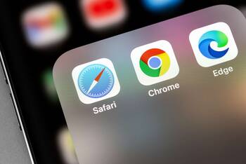 App Ordner mit Safari, Chrome und Edge Symbolen