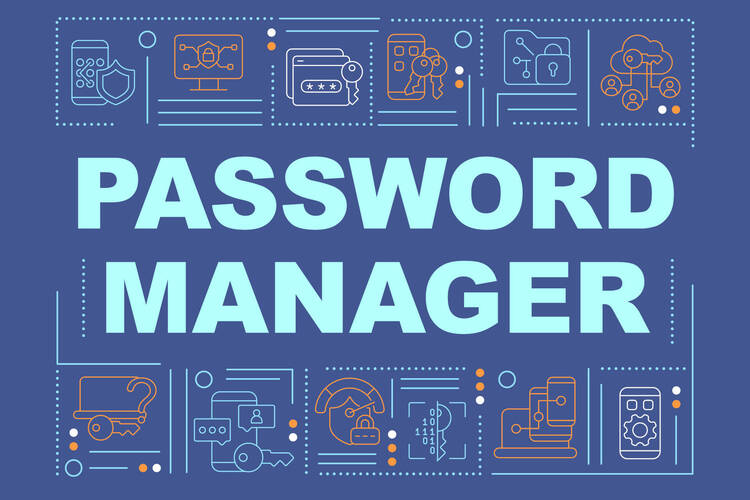 Passwort Manager Schriftzug