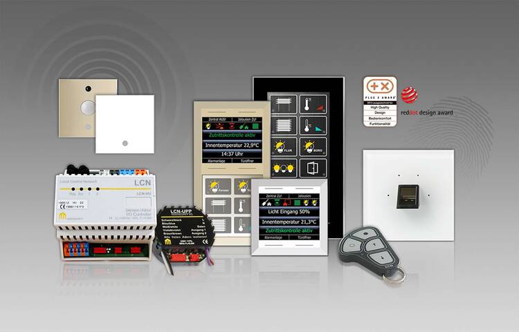  LCN Produkte: Sensoren, Taster, Modul, Fernsteuerung, Transponder, Ein-/Ausgang