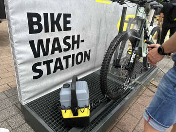 Die Bike Box von Kärcher in Aktion bei der Eurobike 2023