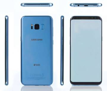 Ansicht eines Samsung Smartphones