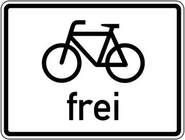 StVO Fahrrad - Radfahrer frei