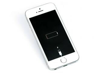 Ein weißes iPhone