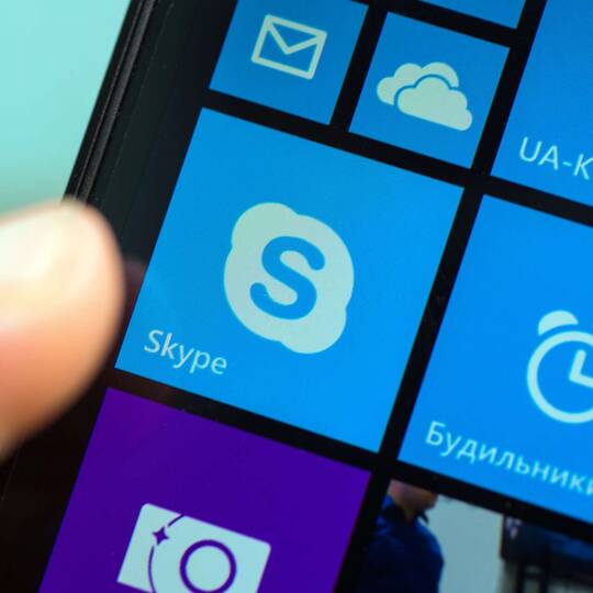Skype Icon auf einem Windows Phone