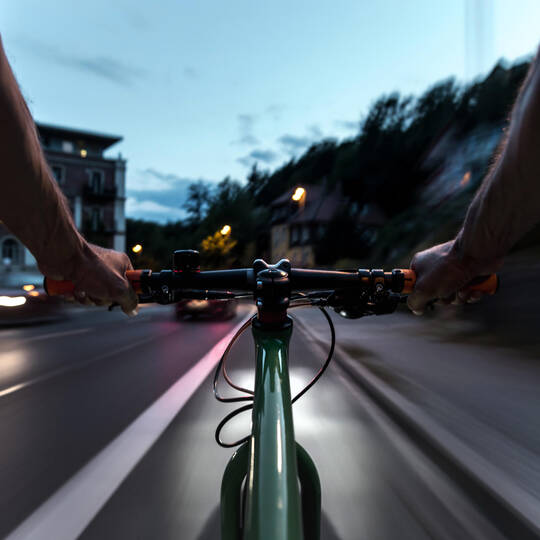 Integrierte Beleuchtung eines Fahrrads