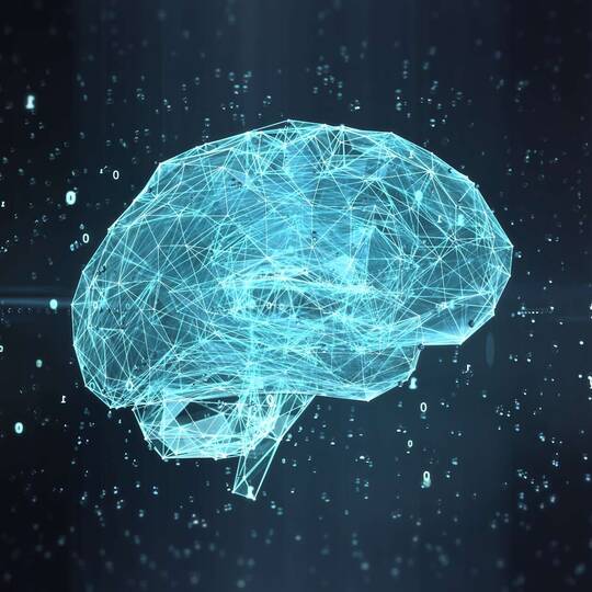 Illustration eines vernetzten Gehirns
