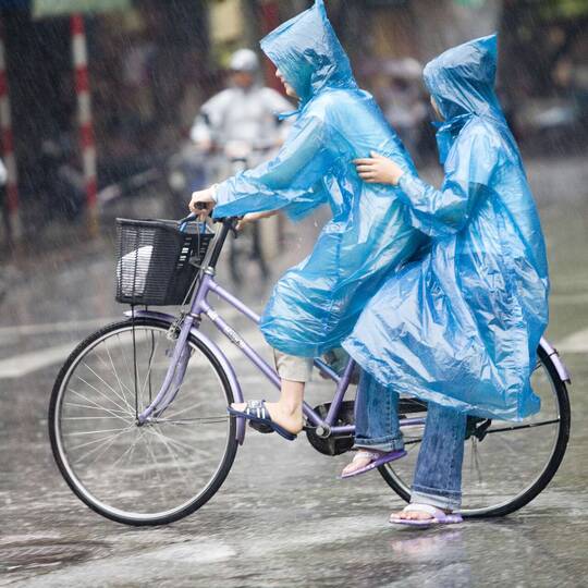 Regenschutz beim Radfahren